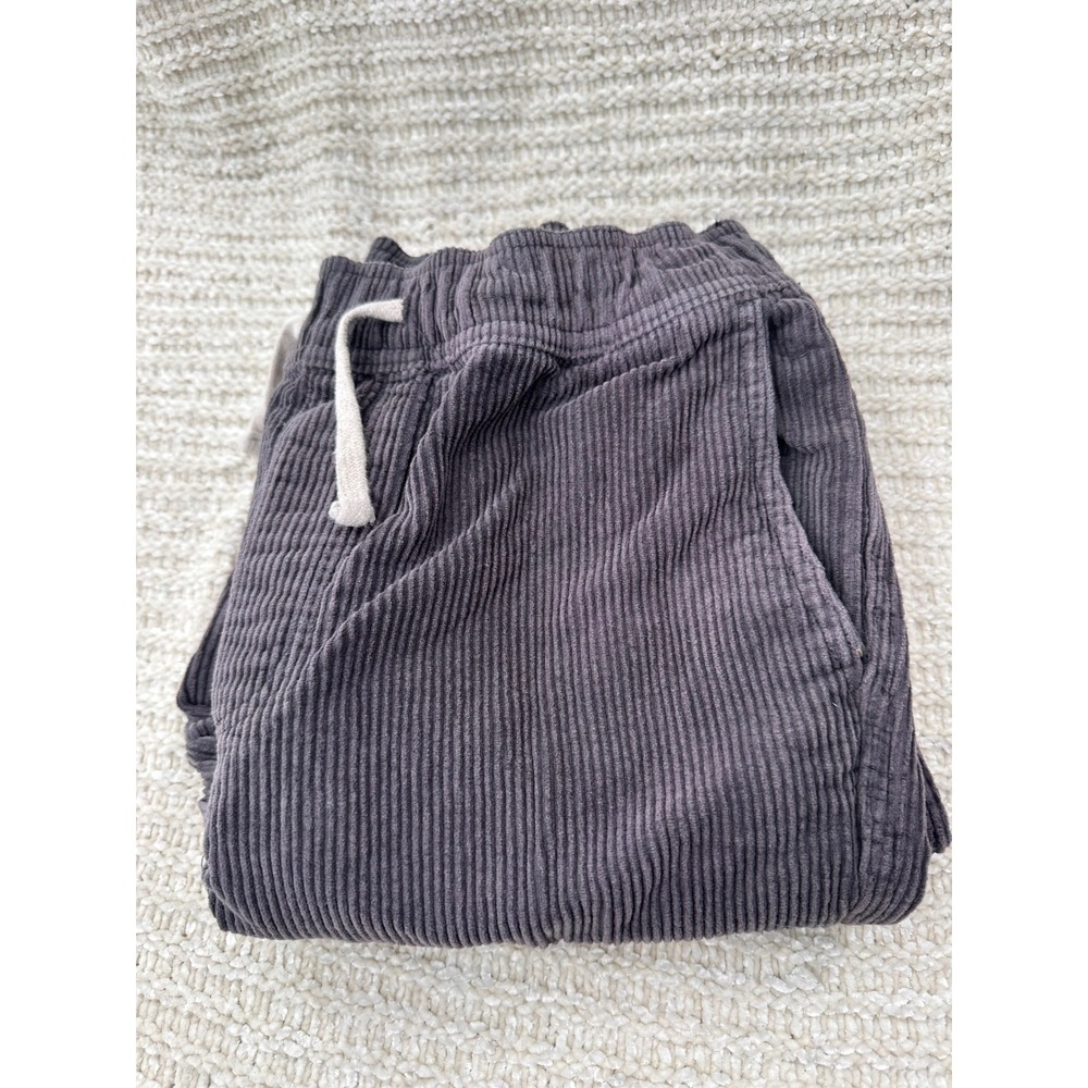 RSQ Corduroy Pants Straight Leg Size S Grey Mens Elastic Waist Drawstring Casual - Picture 12 of 12